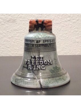 Vintage Enesco Liberty Bell Figurine great for semiquincentennial